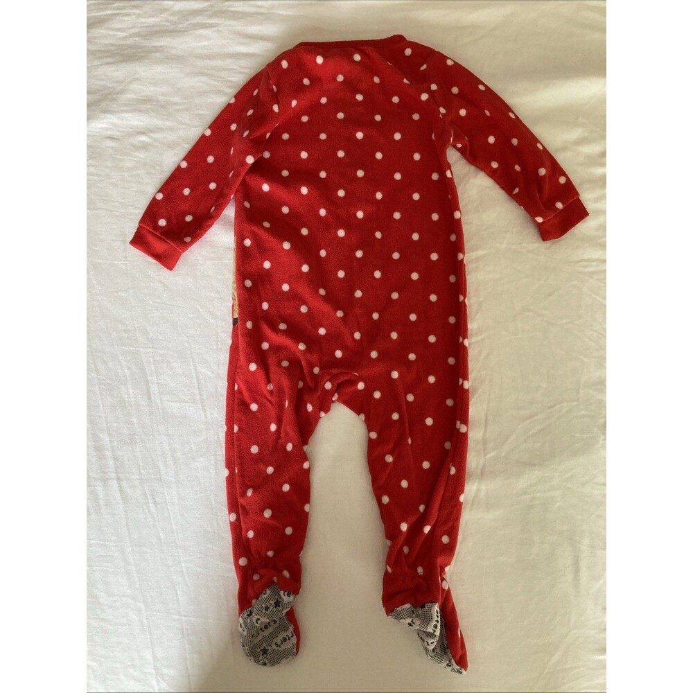 12 Months Carter's baby girl clothes - long sleeve one piece | reindeer theme - Picture 2 of 2